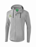 erima Kapuzensweatjacke - Jungen - 2018/2019 hellgrau/lindgrün | 140