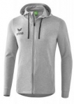 erima Kapuzensweatjacke - Jungen - 2018/2019 hellgrau/schwarz | 164