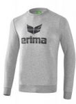 erima Logo Sweatshirt - Jungen - 2018/2019 hellgrau/schwarz | 128