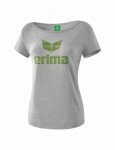erima Logo T-Shirt - Damen - 2018/2019 hellgrau/lindgrün | 42