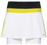 Head - EMMA Skort - Damen (2019) weiß/gelb | S