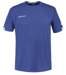 Babolat - Play Crew Neck Tee Herren (2023) Cyan Blue - L