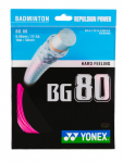 BG-80 SET, Badminton nylon string (10m) neon Pink