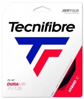 Tennissaite - Tecnifibre - DURAMIX HD - 12 m - Schwarz 17 / 1,25 mm