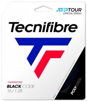 Tennissaite - Tecnifibre - BLACK CODE - 12 m - Schwarz 16 / 1,28 mm