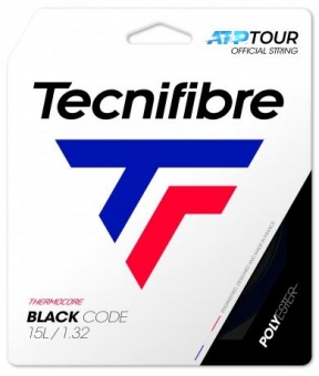 Tennissaite - Tecnifibre - BLACK CODE - 12 m - Schwarz 15L / 1,32 mm