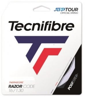 Tennissaite - Tecnifibre - RAZOR CODE - 12 m - Weiss 16 / 1,30 mm