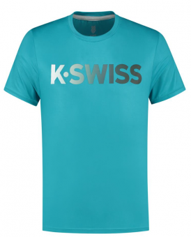 K-Swiss - HYPERCOURT K-SWISS TEE - Herren (2020) XL | algiers blue