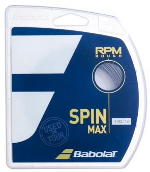 Tennissaite - Babolat - RPM ROUGH - 12 m 1,35 mm / 15L | schwarz
