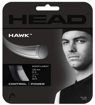 Tennissaite - Head - Hawk - 12 m 17G/1,25 mm | black
