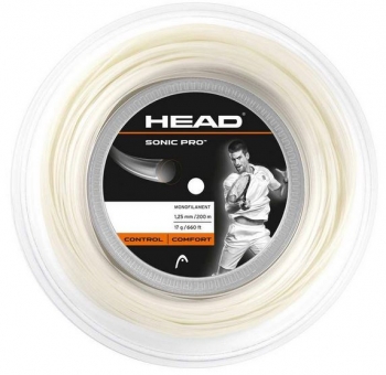 Tennissaite - Head - Sonic Pro - 200 m 17G/1,25 mm | white