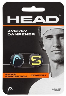 Vibrastop - Head - Zverev Dampener - 2 Stk. blue/yellow
