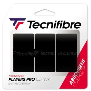 Overgrip - Tecnifibre - PLAYERS PRO - 3er schwarz