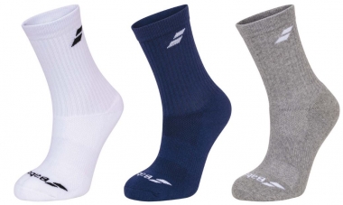 Babolat - 3 PAIRS PACK JUNIOR (2023/2024) 31/34 | weiss/blau/grau