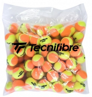 Tennisbälle - Tecnifibre - XLD 72 Stck im Polybeutel gelb/orange