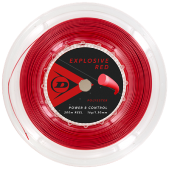 Tennissaite - Dunlop - EXPLOSIVE RED - 200 m 