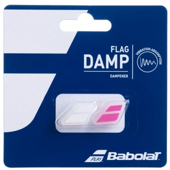 Vibrastop - Babolat - FLAG DAMP - 2er Pack pink/weiss