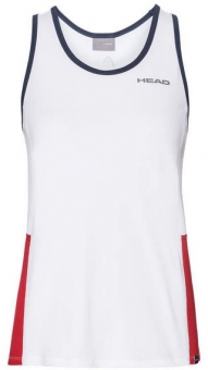 Head - CLUB Tank Top - Damen (2019) weiß/rot | XL