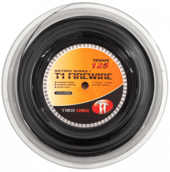 Tennissaite - Tier One - T1 Firewire schwarz - 200m 