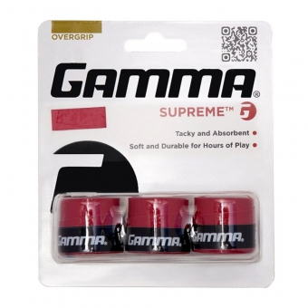 Gamma Supreme Overgrip- 3er Pack rot