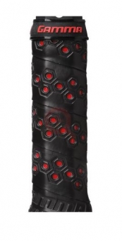 Gamma- Basisgriffband - Honeycomb Cushion Grip schwarz/rot