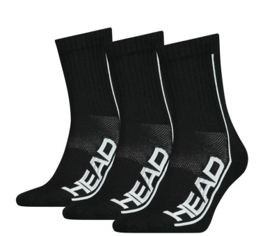 Head - Tennissocken PERFORMANCE (Short)- 3 Paar schwarz | 35-38