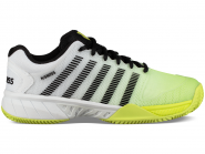Tennisschuhe - K-SWISS - HYPERCOURT EXPRESS HB - White/Neon Yellow/Black - 2019 6 UK / 39,5 EU