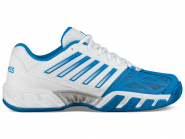 Tennisschuhe - K-SWISS - BIGSHOT LIGHT 3 - White/Brilliant Blue/Black -  2019 6,5 UK / 40 EU