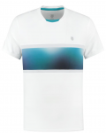 K-Swiss - HYPERCOURT EXPRESS CREW TEE 2 - Herren (2020) S | white/algiers blue