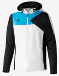 erima - PREMIUM ONE Trainingsjacke mit Kapuze weiß/schwarz/curacao XL