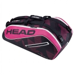 Tennistasche - Head - Tour Team 9R Supercombi (2017) Schwarz/Pink