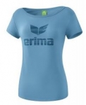 erima Logo T-Shirt - Damen - 2018/2019 niagarablau/tintenblau | 36