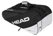 Tennistasche - Head - Elite 12R Monstercombi (2020) schwarz/weiss