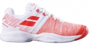 Tennisschuh - Babolat - PROPULSE BLAST ALL COURT -  White/Fluo Strike - Women - 2019 EU 42/UK 8