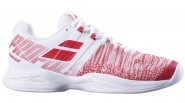 Tennisschuh - Babolat - PROPULSE BLAST INDOOR - White/Hibiscus - Women - 2019 EU 38,5/UK 5,5