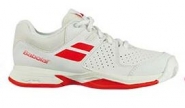 Tennisschuhe - PULSION ALL COURT JUNIORS - White/Bright Red  - 2018 UK 6,5/EU40