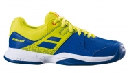 Tennisschuhe - PULSION ALL COURT JUNIORS - Blue/Fluo Aero - 2019 UK 2,5/EU 35