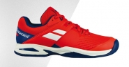 Tennisschuhe - PROPULSE CLAY JUNIORS - Bright Red/Estate Blue - 2018 UK 6/EU 39