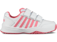 Tennisschuhe - K-SWISS - Court Smash Strap Omni - White/Pink Lemonade - Children - 2019 13 UK / 32 EU