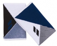 Babolat - REVERSIBLE JUMBO WRISTBAND (2020) weiss/dunkelblau