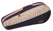 Tennistasche - Babolat - Racket Holder x3 ESSENTIAL (2021) schwarz/beige