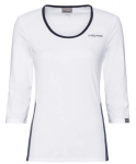 Head - CLUB Tech 3/4 Shirt - Damen (2019) weiß/dunkelblau | XS