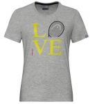 Head - LOVE T-Shirt - Damen (2020) grau | S