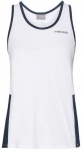 Head - CLUB Tank Top - Damen (2019) weiß/dunkelblau | S