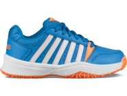Tennisschuhe - K-SWISS - Court Smash Omni - Brilliant Blue/White/Neon Orange - Kids - 2019 10 UK / 28 EU