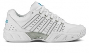 Tennisschuhe - K-SWISS - BIGSHOT LIGHT LTR OMNI - White/Hawaiian Ocean - 2018 3 UK / 35,5 EU