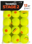 Tennisbälle - TENNISMAN STAGE 2 - Tournament - 12er Pack 