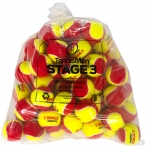 Tennisbälle - TENNISMAN STAGE 3 gelb/rot - 60er Pack 