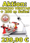 Bespannungsmaschine: DISCHO-Veritas OR + 200 m DISCHO Gold Spin 1,20 mm