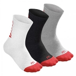 Tennissocken - Wilson - Core Crew-Socken für Jugendliche - 3 Paar (2017) klein/mittel (S-M)